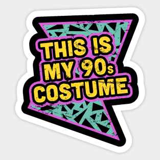 This Is My 90s Costume Sticker